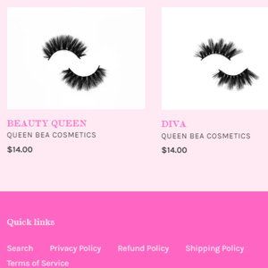 Queen Bea Cosmetics Lashes (4 sets)